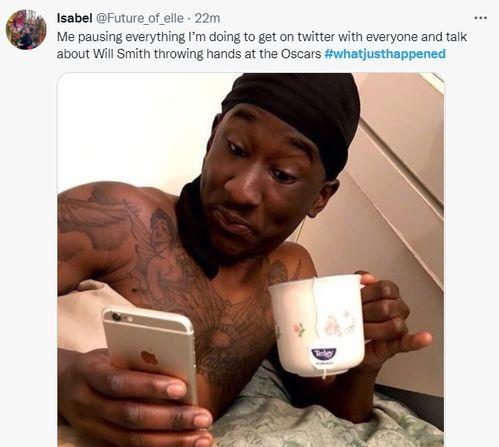 威尔史密斯在线吃瓜,笑料百出引网友热议